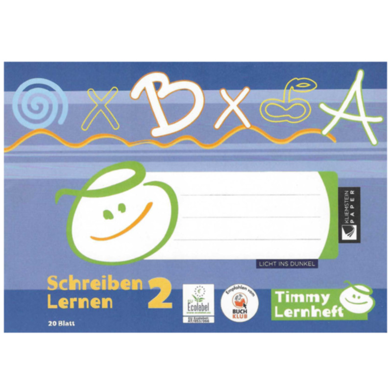 Timmy Lernhefte Schreiben Lernen 2 A5 quer 20 Blatt Lernhilfe Volksschule
